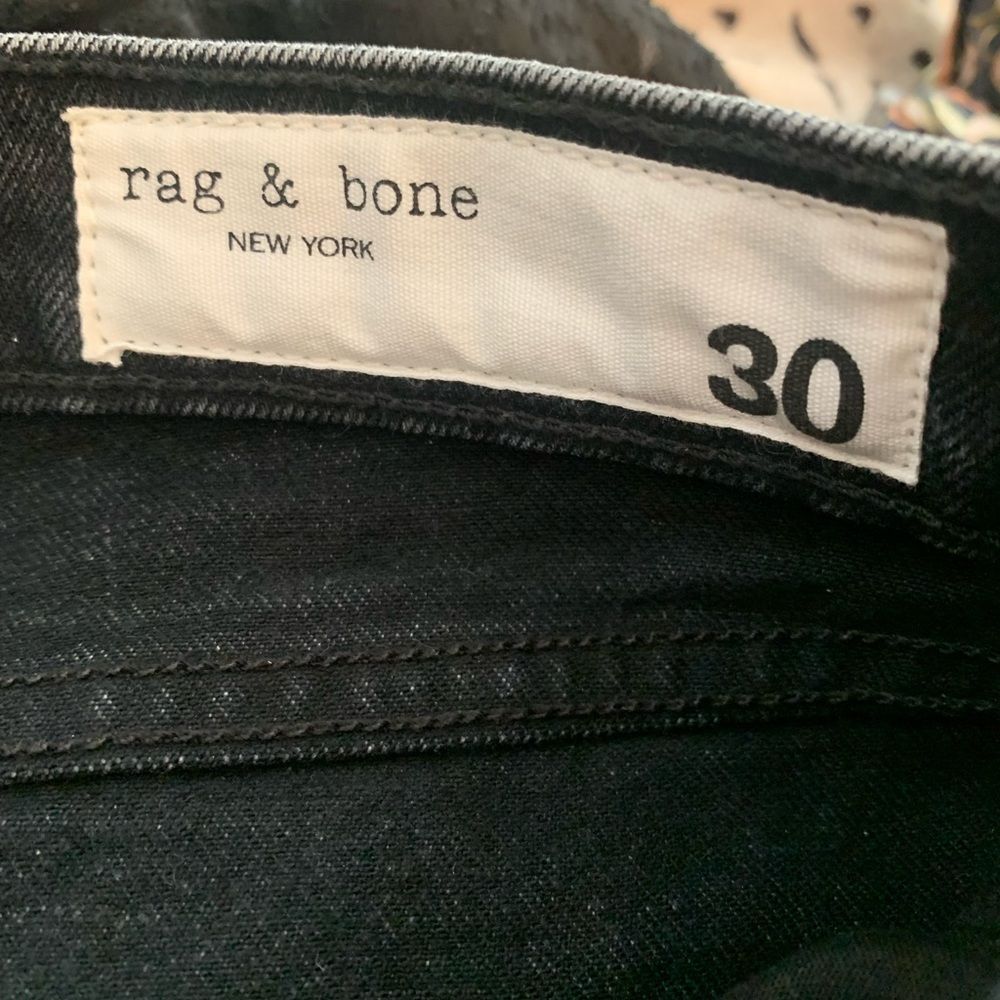 Rag & Bone NWT black Bain iver high waisted pants Size 30 - Picture 6 of 9